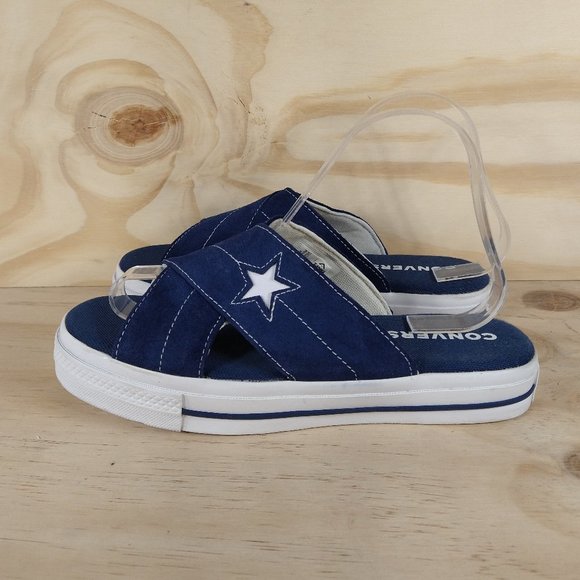 Converse One Star -Slip Navy - Sandals - Blue/Black - Women's - 8.5 - Picture 3 of 9